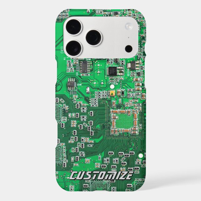 Custom Green PCB Circuit Board for IT Pros 2 Case-Mate iPhone Case (Back)