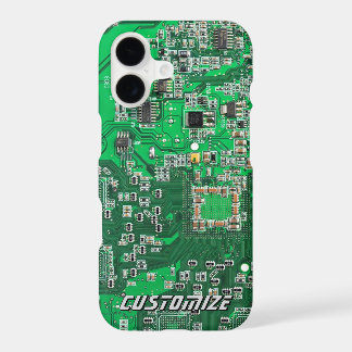 Custom Green PCB Circuit Board for IT Pros 2 iPhone 17 Case