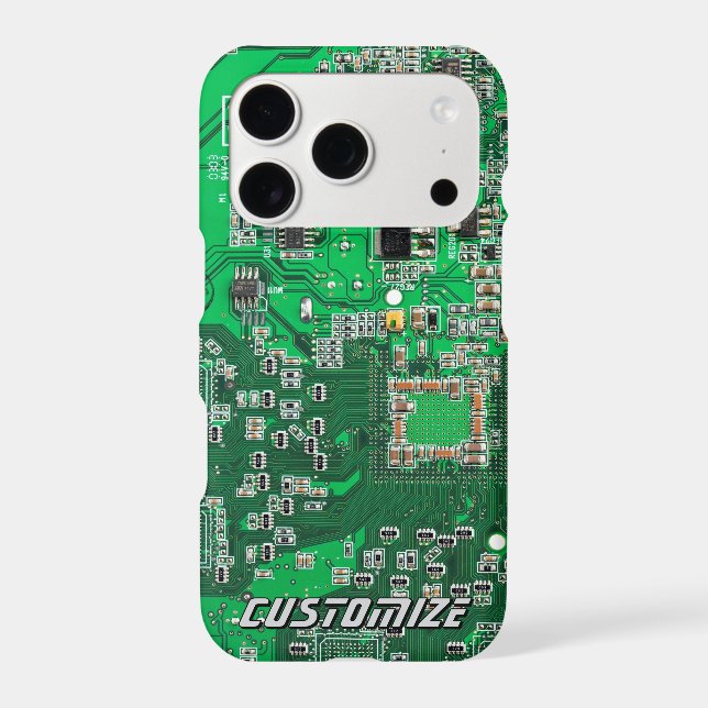Custom Green PCB Circuit Board for IT Pros 2 Case-Mate iPhone Case (Back)