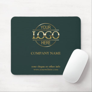 Custom Green Promotional Company Business Logo Mouse Pad