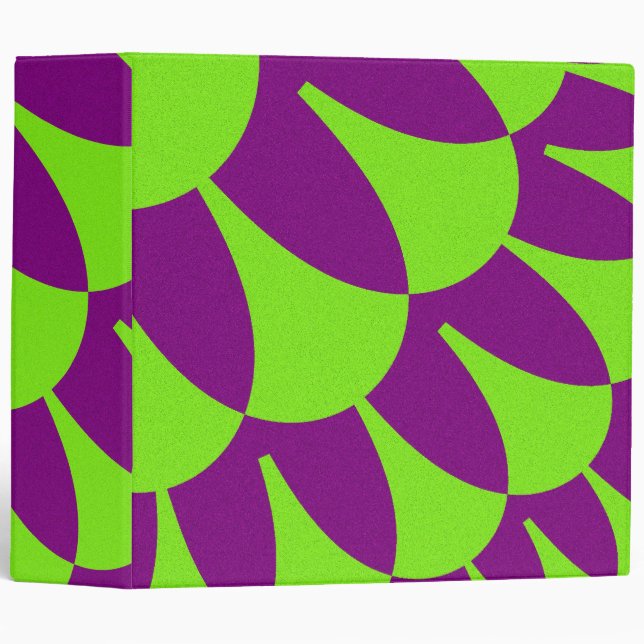 Custom Green Purple Scales Binder (Front/Spine)