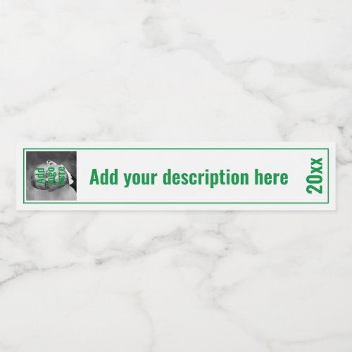 Custom Green Replacement RING BINDER SPINE LABELS