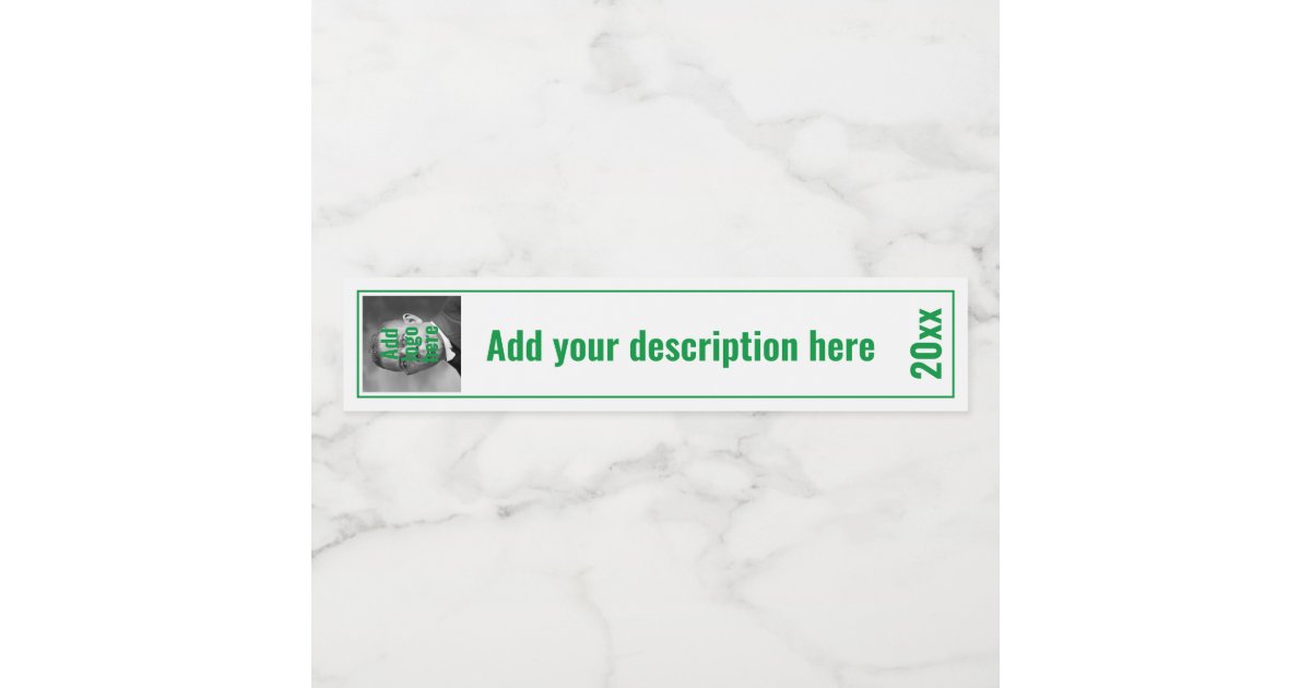 Custom Green Replacement RING BINDER SPINE LABELS | Zazzle
