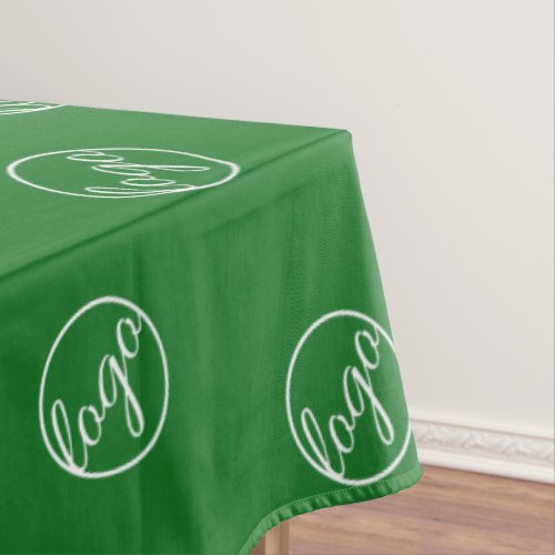 Custom Green Restaurant Trade Show Logo Business Tablecloth