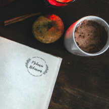 Custom Green Round Botanical From The Library Of