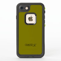 Custom Green-Yellow Phone Case with Personalized N