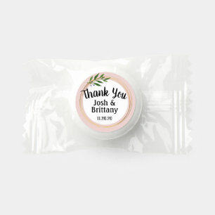 Custom Greenery Wedding Hershey's Kiss Favors