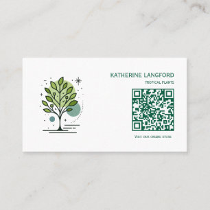 Custom Greenleaf Nursery Branding Business Card
