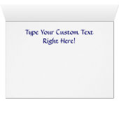 CUSTOM Greeting Cards Happy Birthday White Daisy (Inside Horizontal (Bottom))