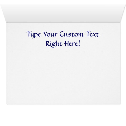 CUSTOM Greeting Cards Happy Birthday White Daisy (Inside Horizontal (Bottom))