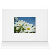 CUSTOM Greeting Cards Happy Birthday White Daisy (Inside Horizontal (Top))