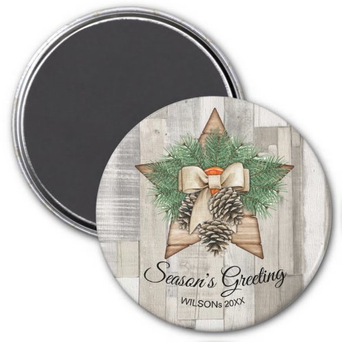 Custom GreetingsNames Christmas Magnet