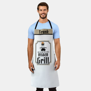 Custom Grill BBQ Dad Apron-Personalized Quote Gift Apron