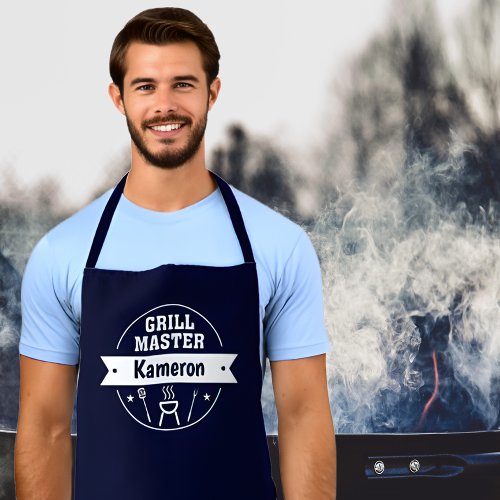 Custom Grill Master with your name   Apron