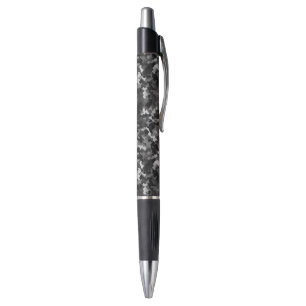 Custom Grip Ink Pen-Emmy-Black Camo Print Pen