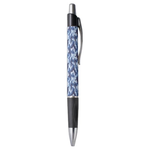 Custom Grip Ink Pen_Emmy_Blue Camo Print Pen