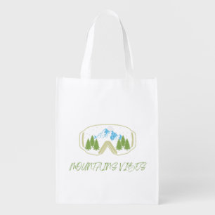 custom Grocery Bag for skiing lovers