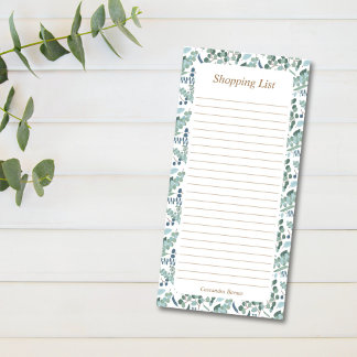 Custom Grocery Shopping List Magnetic Notepad