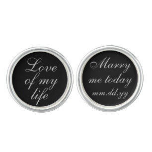 Custom Groom Personalized Wedding Day Gift for him Cufflinks