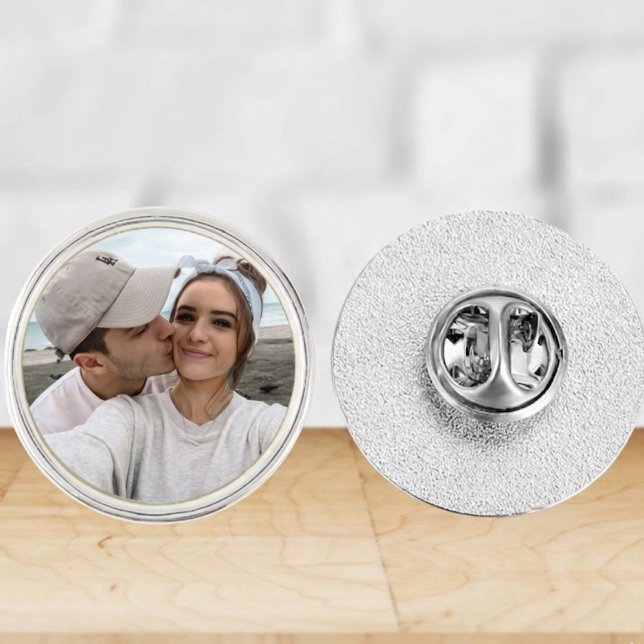 Custom Groom Photo Lapel Pin (Creator Uploaded)