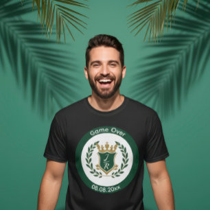 Custom Groom’s "Game Over" Bachelor Party T-Shirt