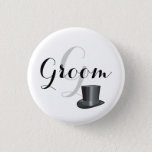 Custom Groom Wedding Pin Back Buttons Badges at Zazzle