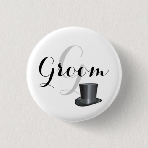 Custom Groom Wedding Pin back Buttons Badges