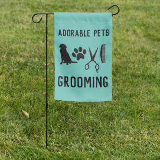 Custom grooming garden flag