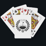 Custom Groomsman Monogram Name Poker Cards<br><div class="desc">Make your own custom monogrammed set of playing cards. Personalize this design with your own text. You can further customize this design by selecting the "customize further" link if desired.</div>
