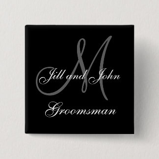 Custom Groomsman Wedding Party Buttons
