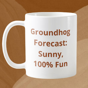 Custom Groundhog Weather Coffee Mug