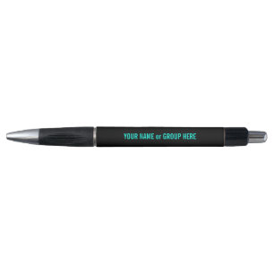 Custom Group Name & Text Promotional Black Pen