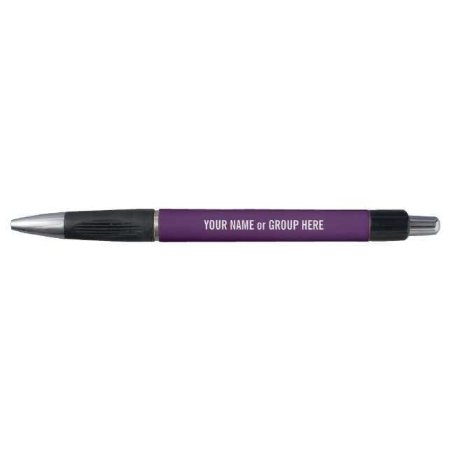 Custom Group Name & Text Promotional Pen (Front)