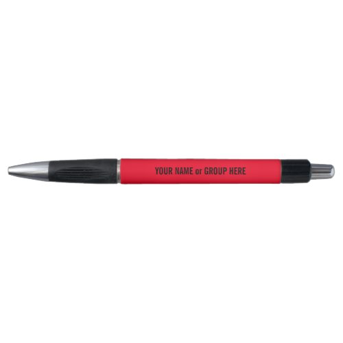 Custom Group Name  Text Promotional Red Pen