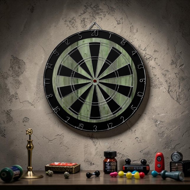 Custom Grunge Green Game Dart Board (Creator Uploaded)