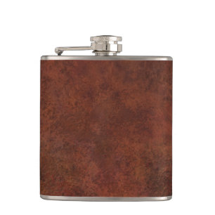 Custom Grunge Leather Texture Flask
