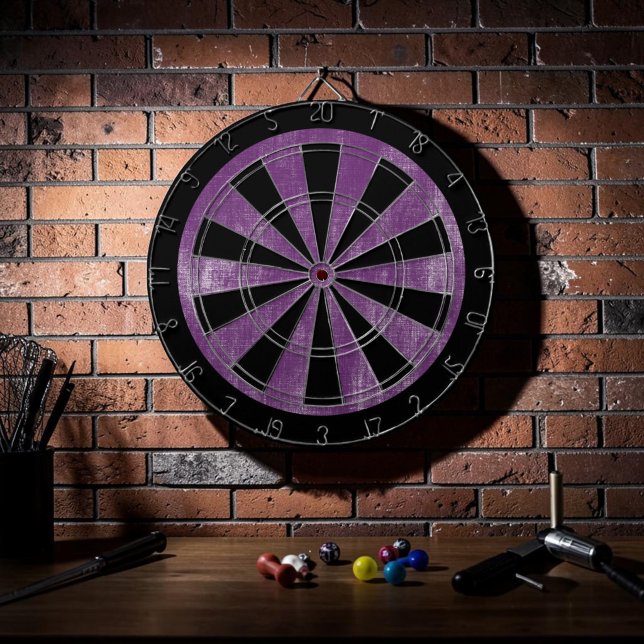 Custom Grunge Purple Game Dart Board (Creator Uploaded)