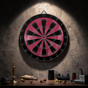 Custom Grunge Red Game Dart Board