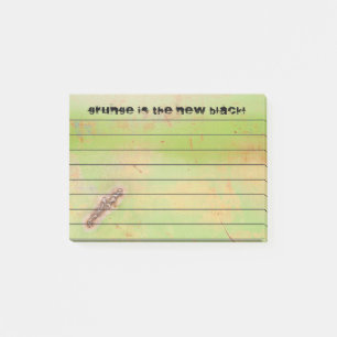 Custom Grunge Welded Metal Green Rusty Patina Post-it Notes