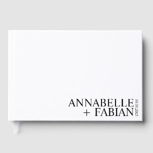 Custom Guest Book, Personalized Luxury Wedding Gue Book