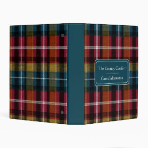 Custom Guest Information Gingham Vacation Rentals Mini Binder