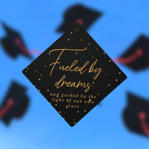 Custom Guiding Star Inspirational Quote Graduation Cap Topper