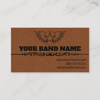 Custom Guitar Country Western Band Music Musician Business Card