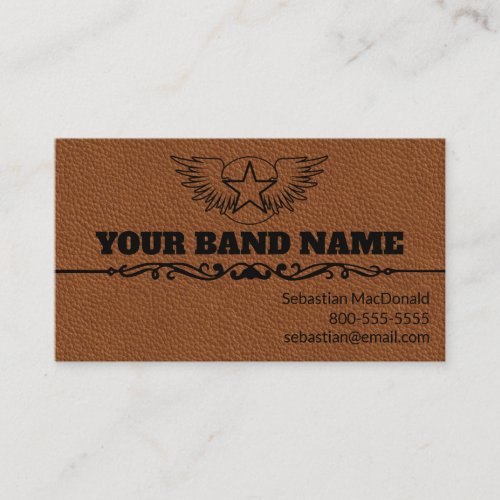 Custom Guitar Country Western Band Music Musician  Business Card