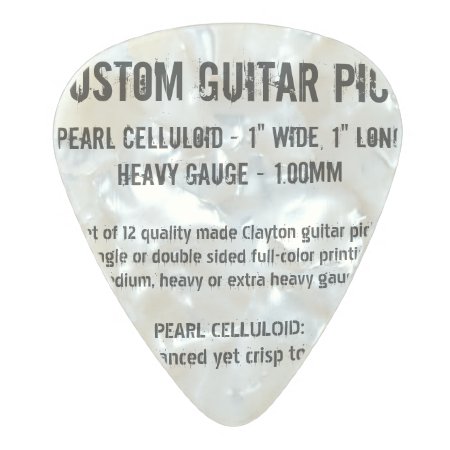 Custom Guitar Pick - Pearl, Heavy Gauge 1.00mm