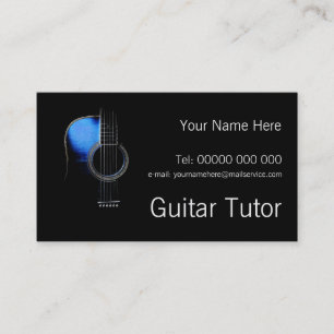 Custom Guitar Tutor Business Card