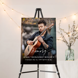 Custom Guitarist Photo Portrait Memorial Poster
