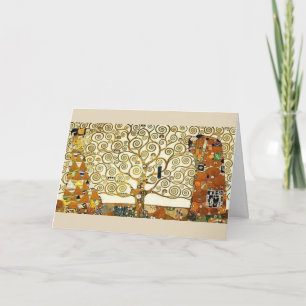 Custom. Gustav Klimt. Tree of Life. Card