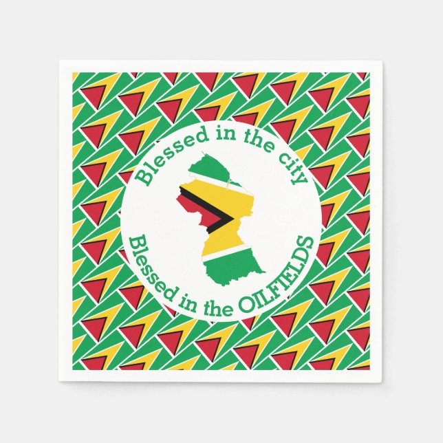 Custom GUYANA Napkins (Front)