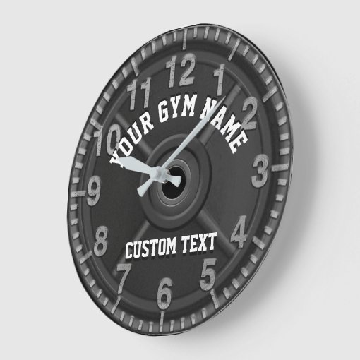 Custom Gym Clock Zazzle